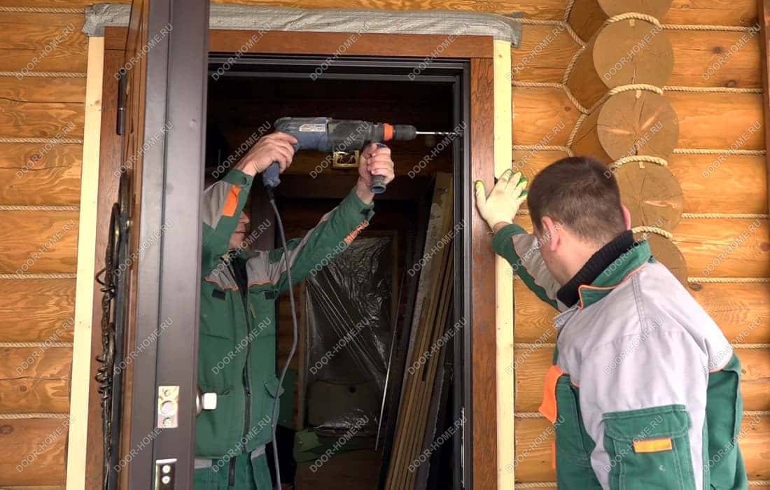 Способы установки металлической входной двери своими руками